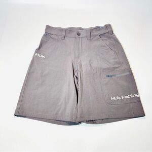 Huk shorts Below the knee 10.5 Fishing shorts quick dry stretchy men size 30